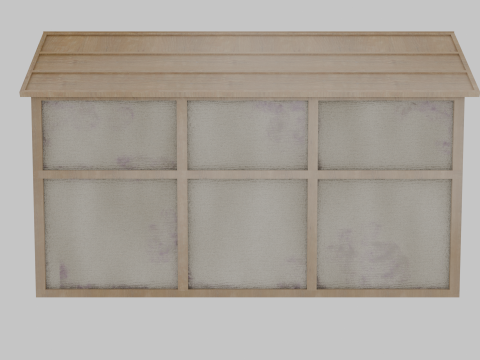Old Japanese House 3D Model