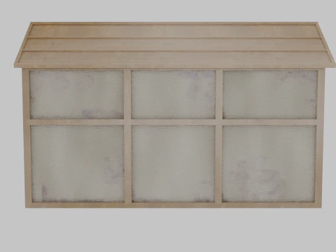 Old Japanese House 3D Model