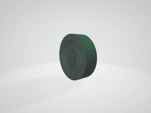 Combat Wheel 3D Model