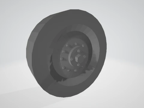 Combat Wheel 3D Model