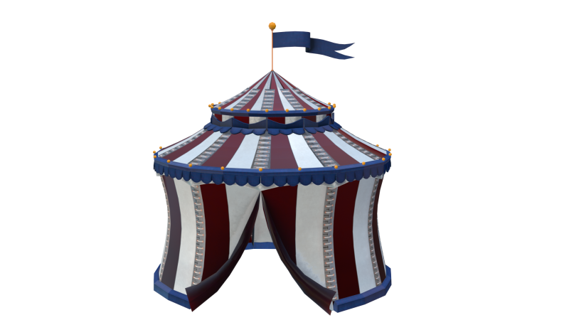 Circus Tent 3D in 3DExport