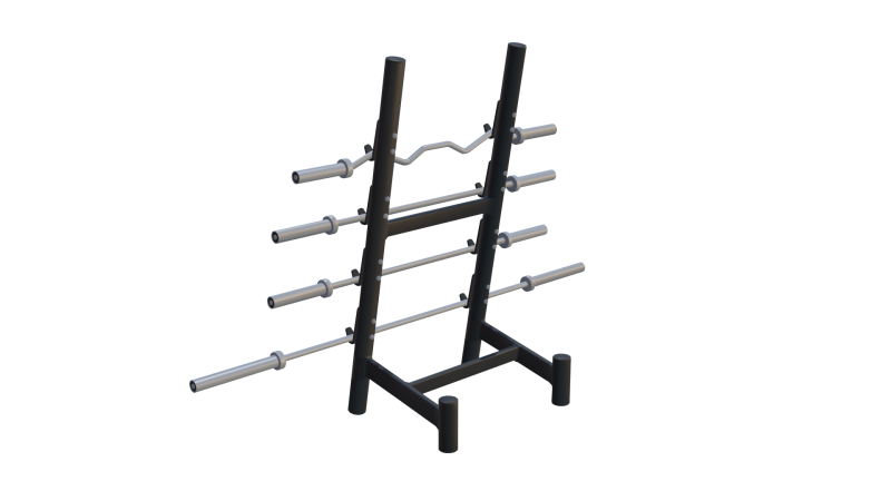 Gym Rods Stand 3D in 3DExport