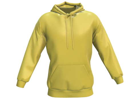 Yellow Hoodie 3D in 3DExport