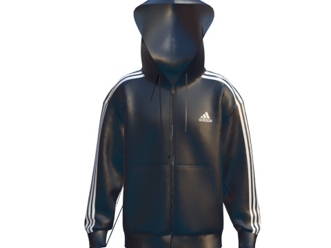 Adidas hoodie all black deals