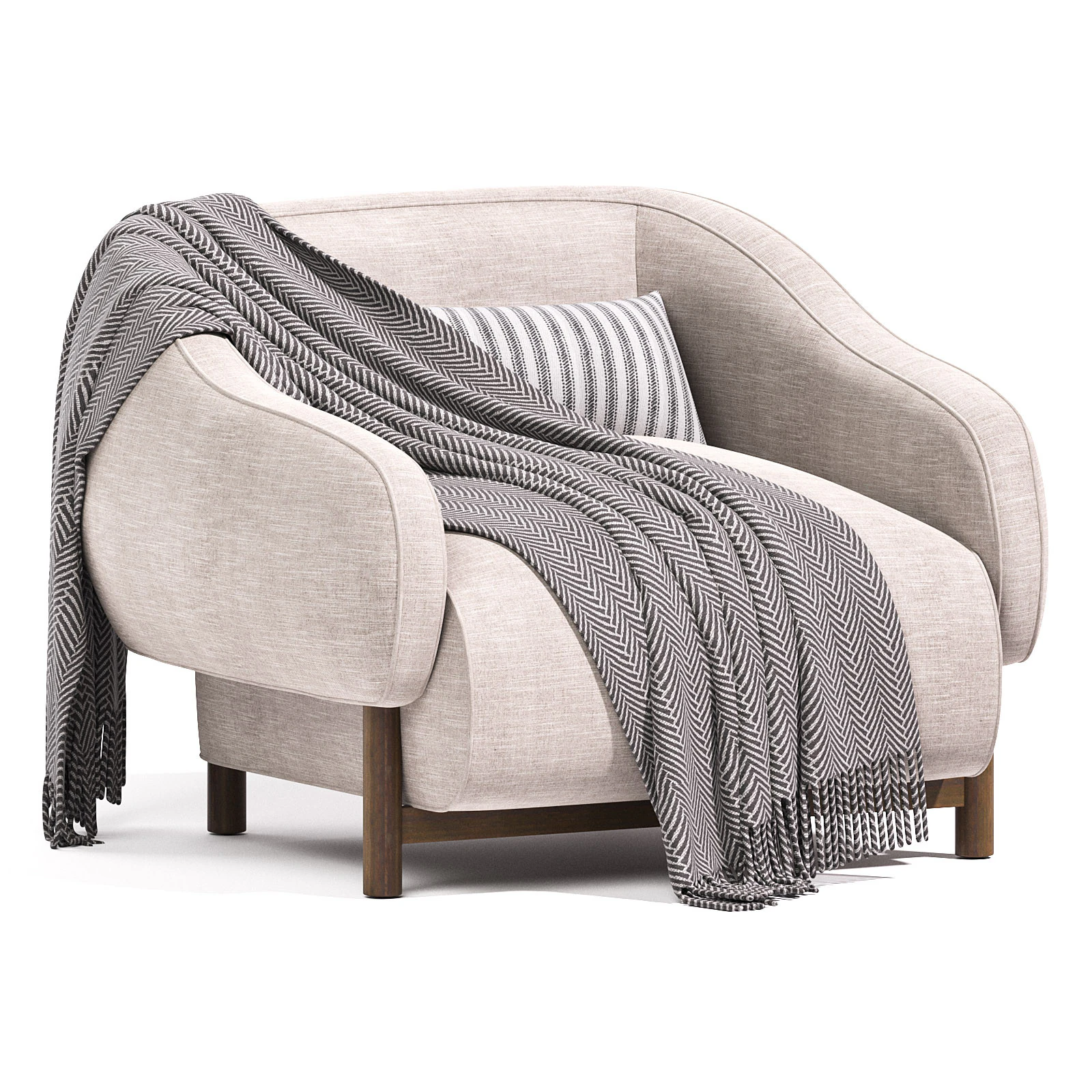 Hariett Chair 3D Model .c4d .max .obj .3ds .fbx .stl .blend