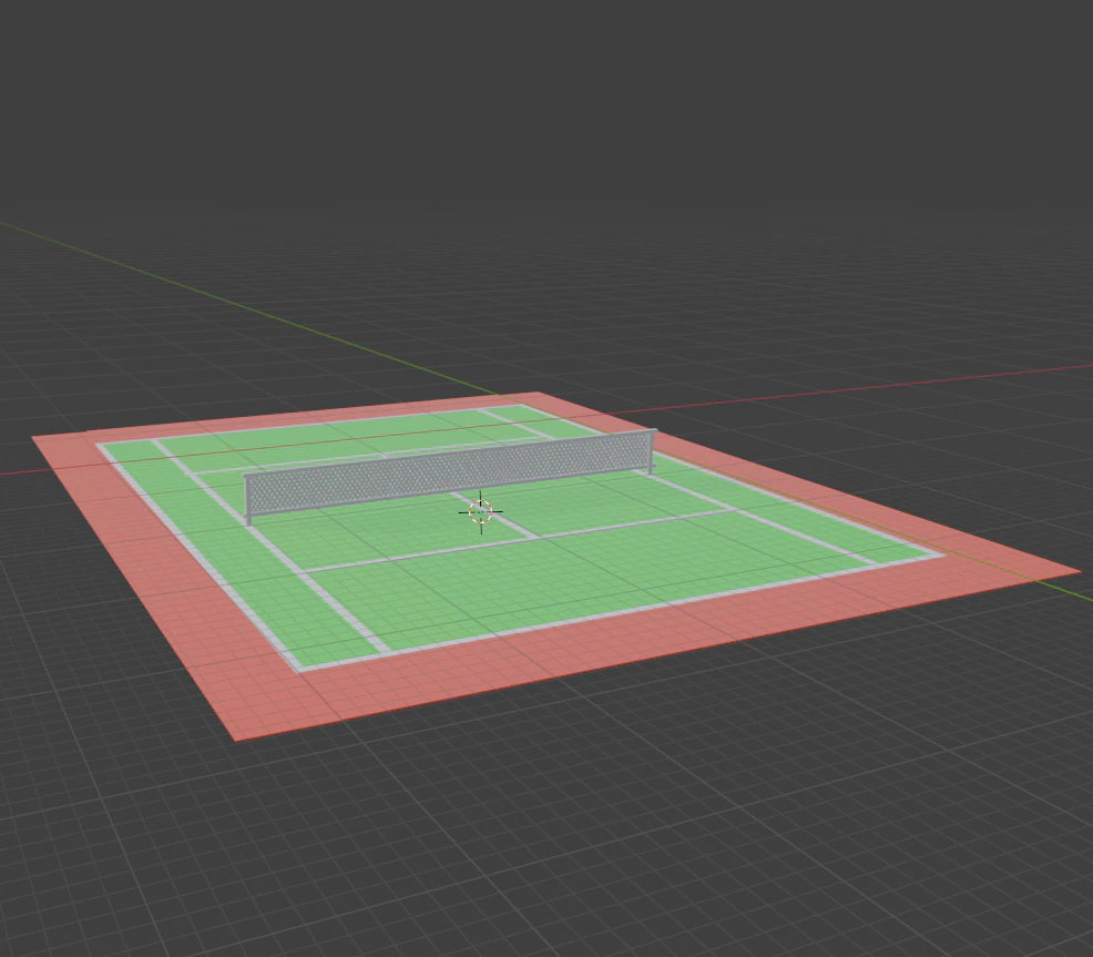 Tennisfield 3D Model .c4d .max .obj .3ds .fbx .stl .blend 