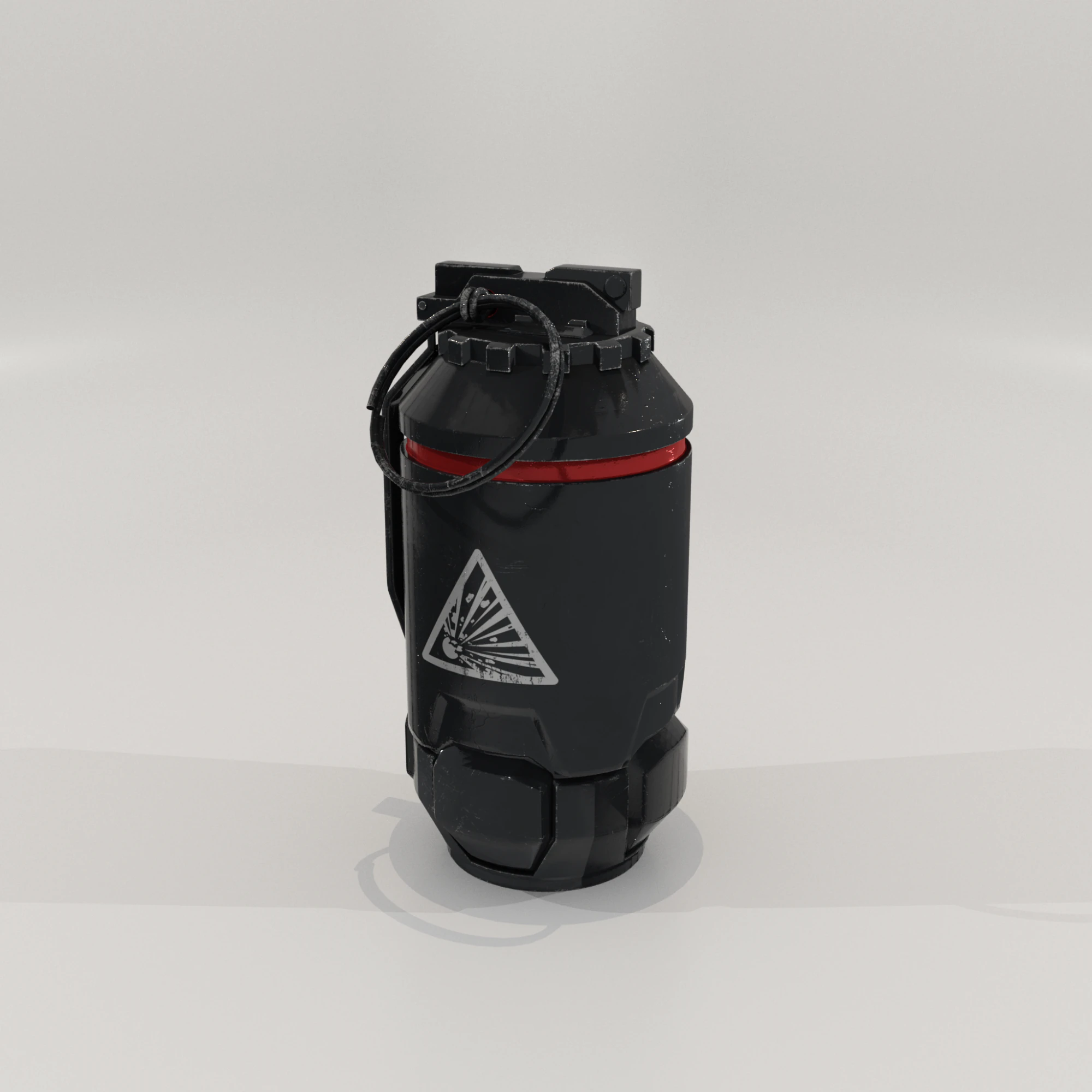 Grenade 3D Model .c4d .max .obj .3ds .fbx .stl .blend 
