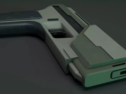 Sci Fi Weapon 3D Model