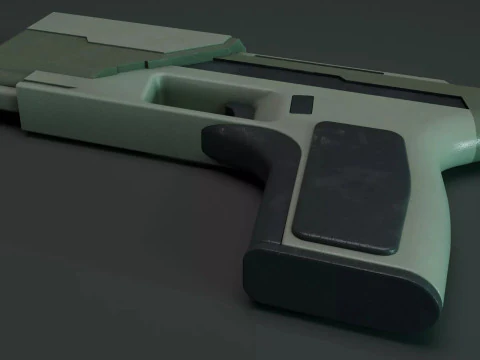 Sci Fi Weapon 3D Model
