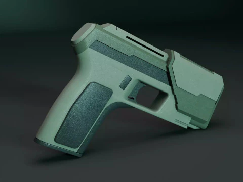 Sci Fi Weapon 3D Model