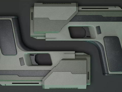 Senjata Fiksi Ilmiah Model 3D