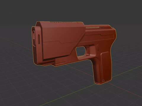 Sci Fi Weapon 3D Model