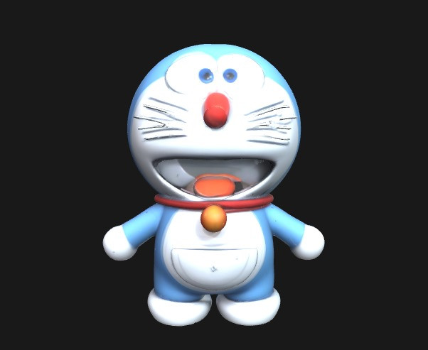 Doreamon 3d High quality Modelo 3D .c4d .max .obj .3ds .fbx .stl .blend 