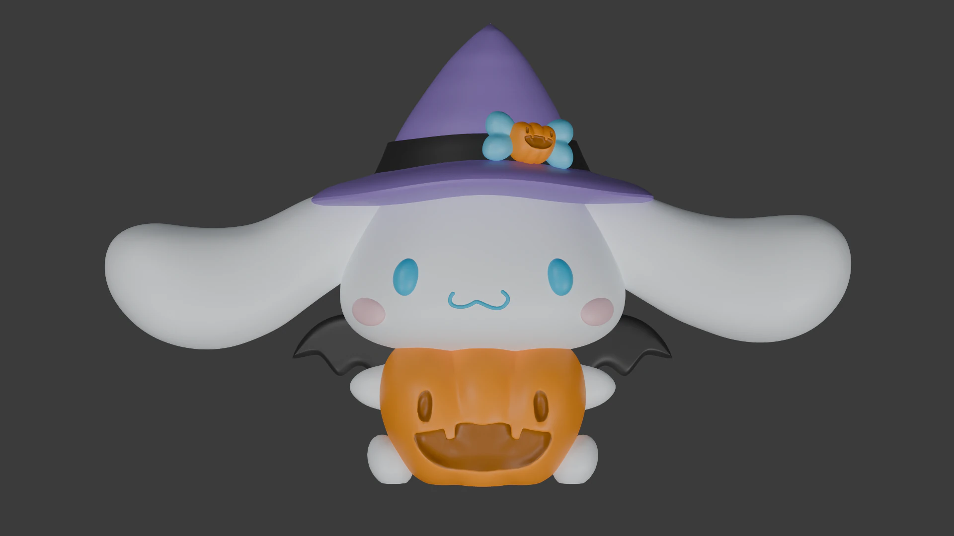Cinnamoroll Sanrio X Halloween 3D Print Model .c4d .max .obj .3ds .fbx .stl .blend 