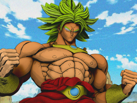 BROLY DRAGON BALL 3D print model Modello di stampa 3D