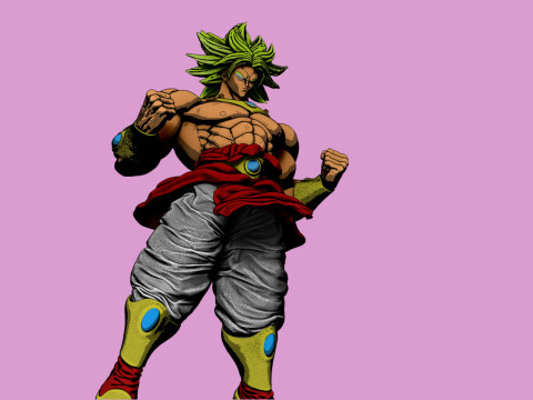 BROLY DRAGON BALL 3D print model Modello di stampa 3D