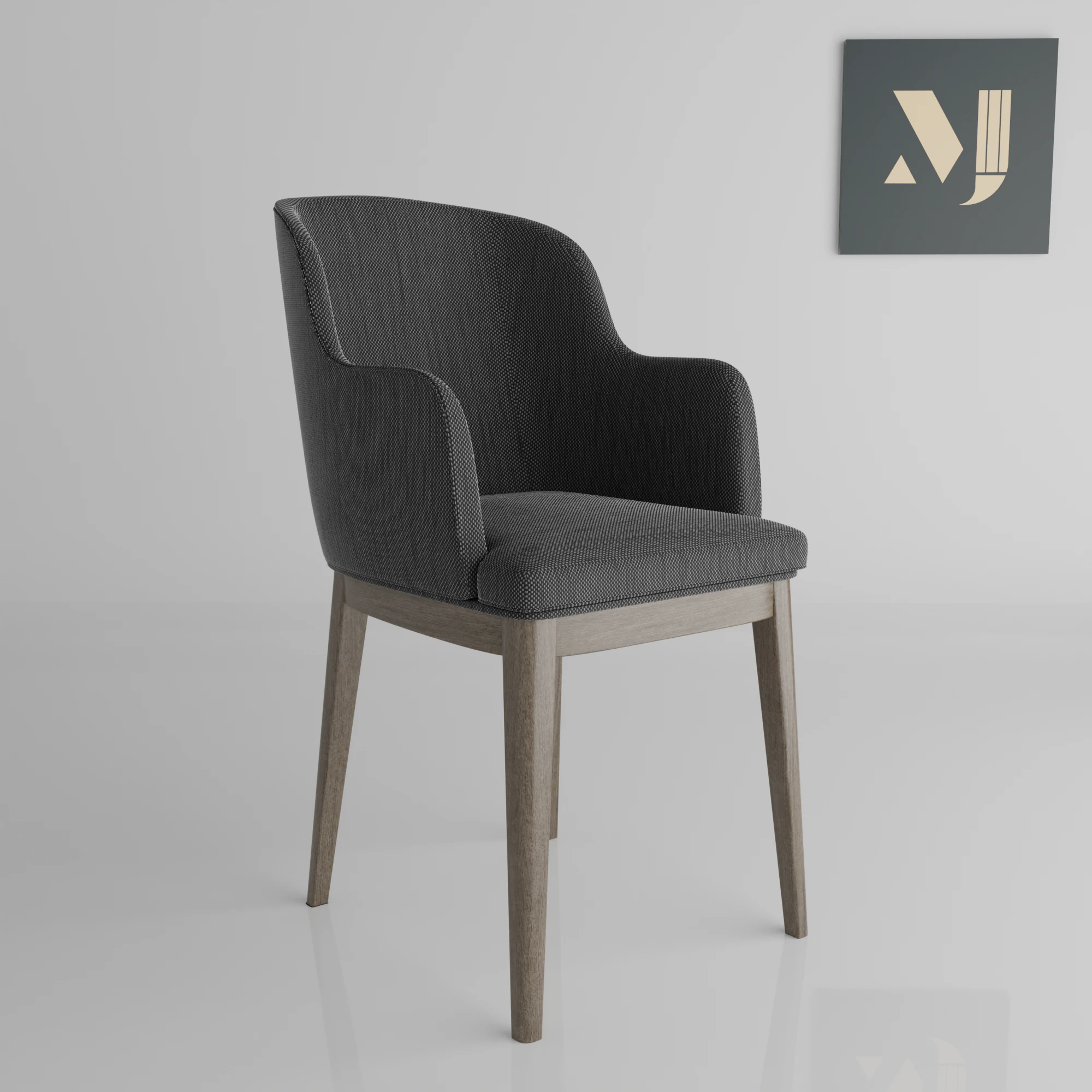 A chair for rooms and offices 3D Model .c4d .max .obj .3ds .fbx .stl .blend 