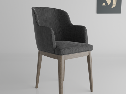A chair for rooms and offices 3D Model