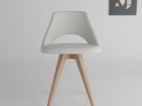 A chair for rooms and offices 3D 模型