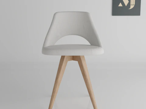 A chair for rooms and offices 3D Model