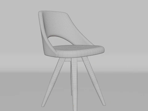A chair for rooms and offices 3D Model