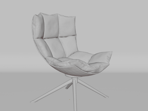 A chair for rooms and offices 3D Model