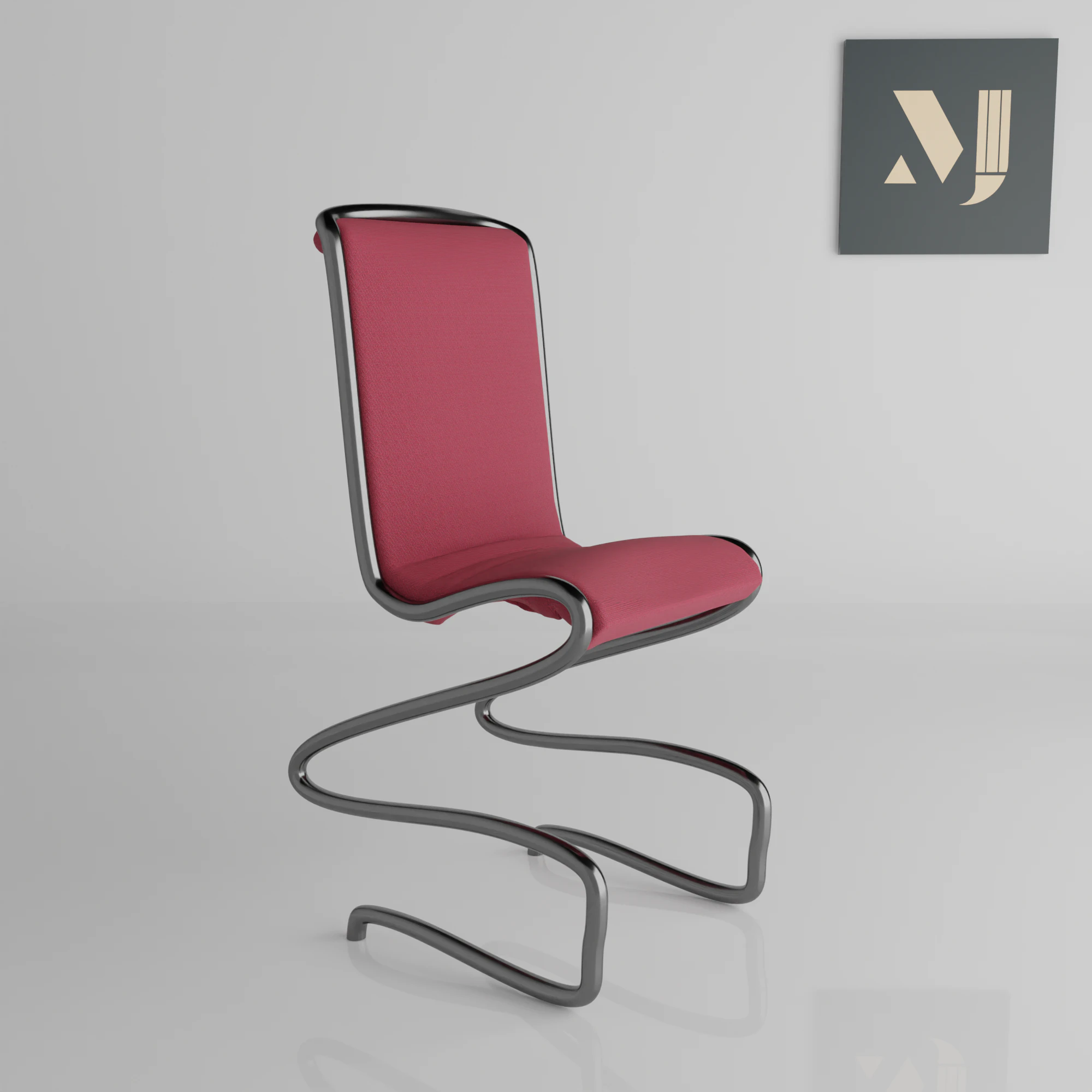 A chair for rooms and offices 3D Model .c4d .max .obj .3ds .fbx .stl .blend