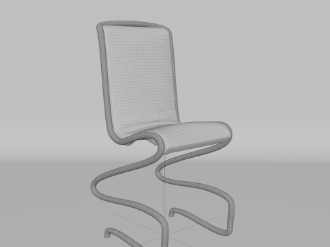 A chair for rooms and offices 3D-Modell