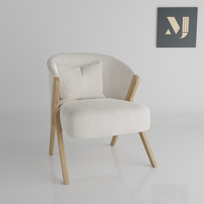 A beautiful and quality chair for home offices and apartments 3D-Modell .c4d .max .obj .3ds .fbx .stl .blend 