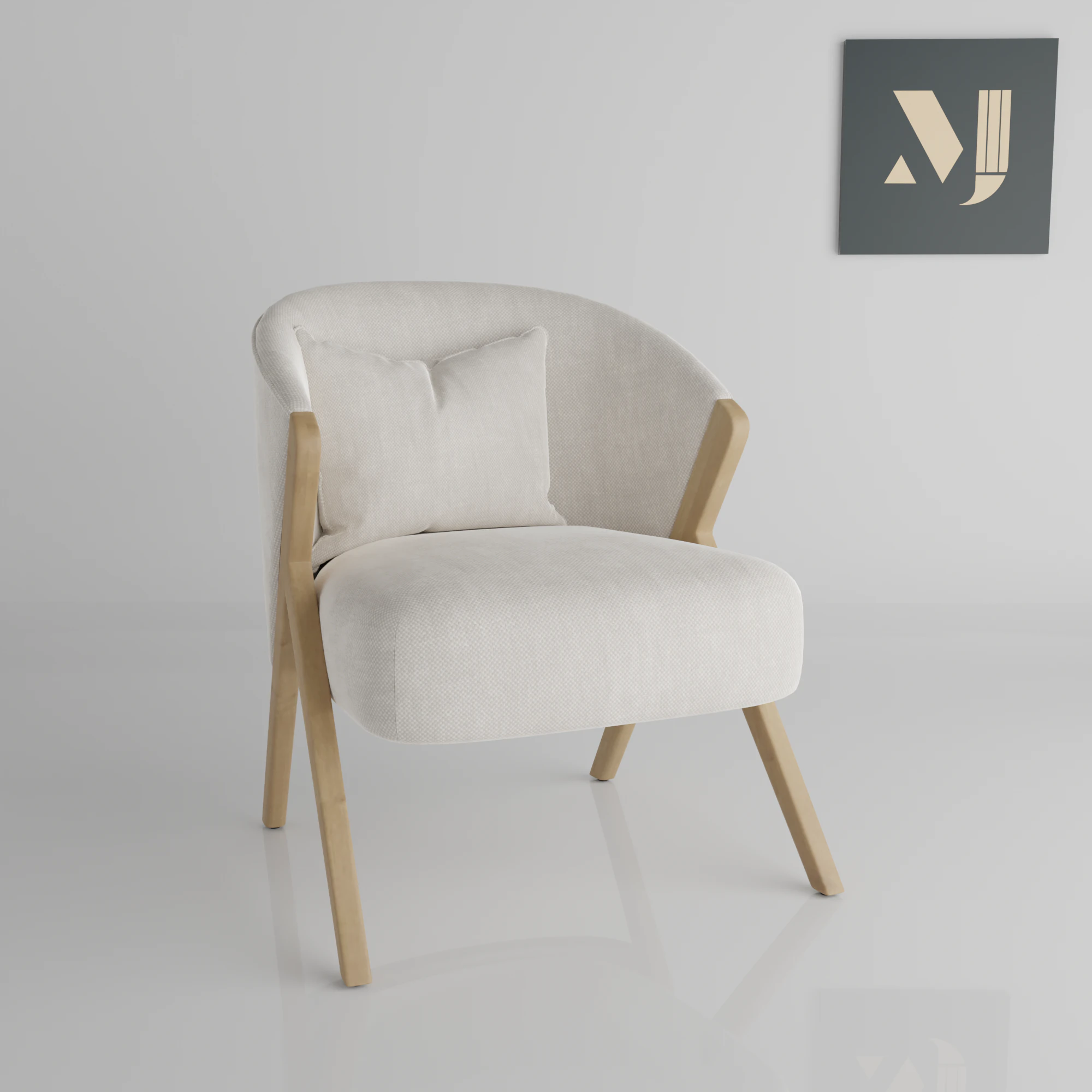 A beautiful and quality chair for home offices and apartments 3D Model .c4d .max .obj .3ds .fbx .stl .blend 