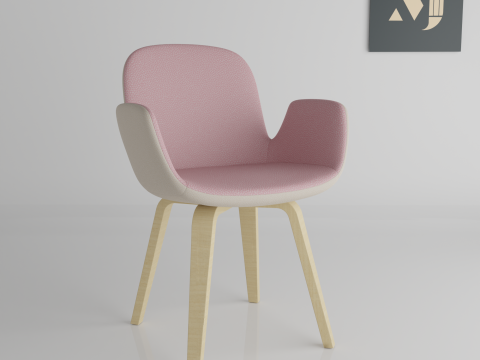 A chair for rooms and offices 3D Model