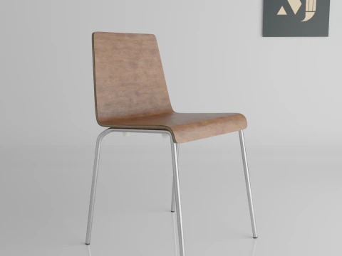 Una sedia per camere e uffici Modello 3D