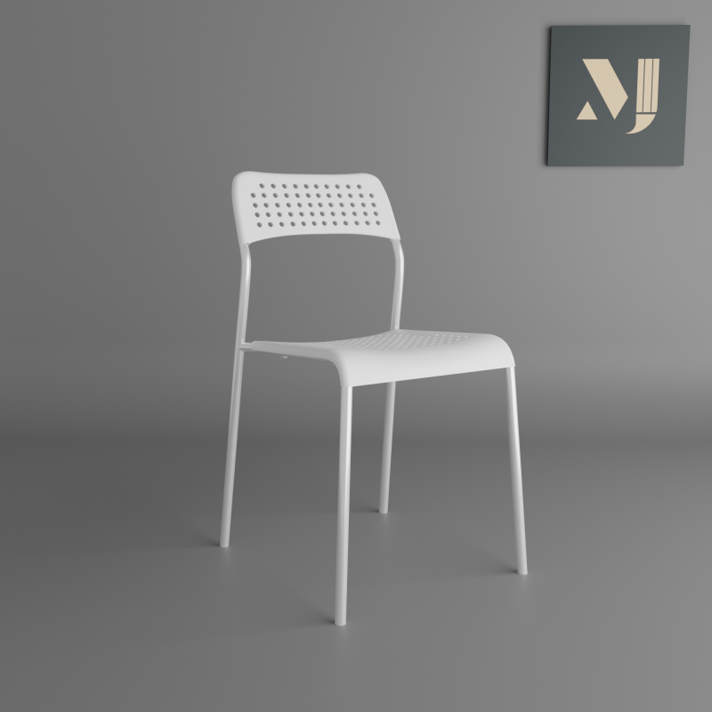A chair for rooms and offices 3D Model .c4d .max .obj .3ds .fbx .stl .blend 