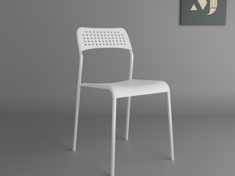 A chair for rooms and offices 3D Model