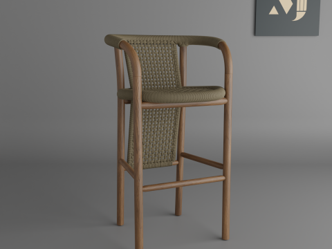 Basket chair 3D Model