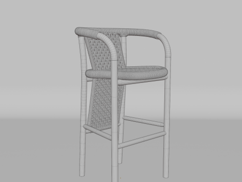Basket chair Modelo 3D