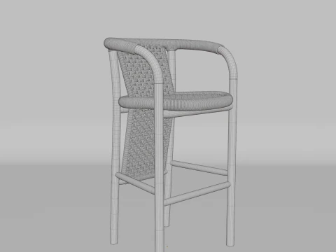 Basket chair 3D Model