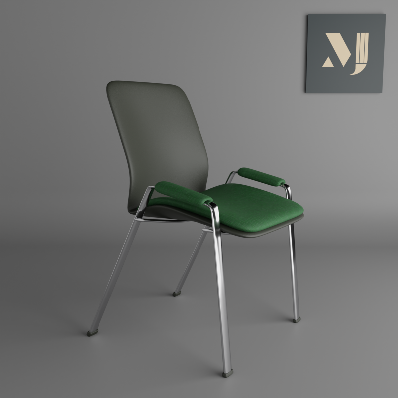 A chair for rooms and offices Model 3D .c4d .max .obj .3ds .fbx .stl .blend 