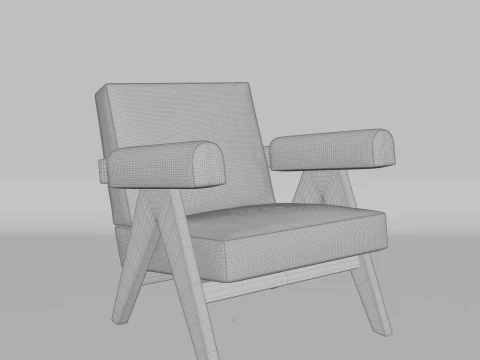 Room and office chair 3D Model