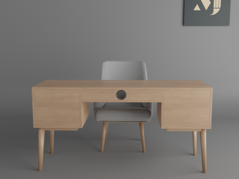 Room and office table and chair 3D 模型