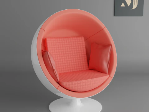 Sedia moderna per camera e ufficio Modello 3D