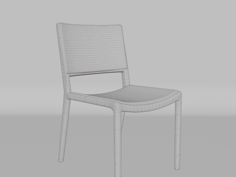 Modern room and office chair 3D 모델