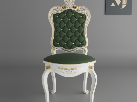 Chair with classic pattern 3D Модель