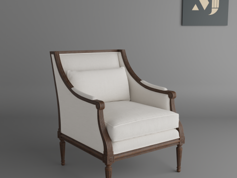 Soft chair furniture Modelo 3D