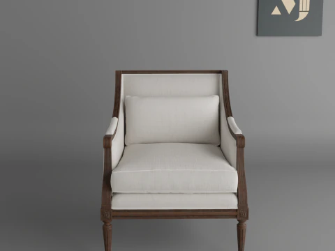 Soft chair furniture 3D Model