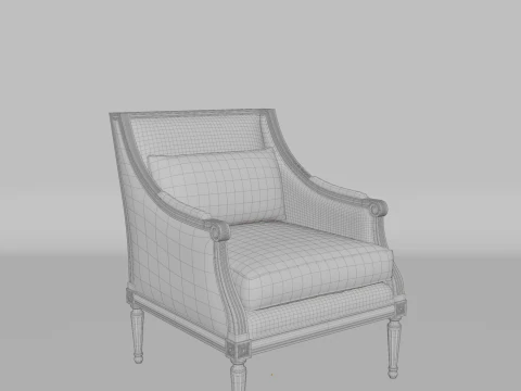 Soft chair furniture 3D Model