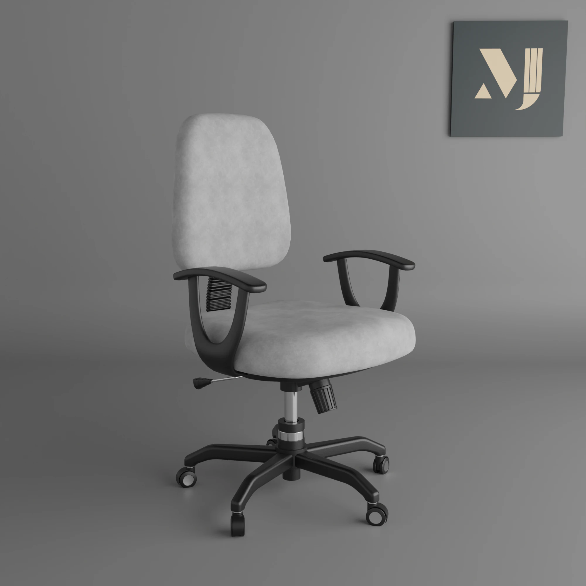 Office chair 3D Model .c4d .max .obj .3ds .fbx .stl .blend