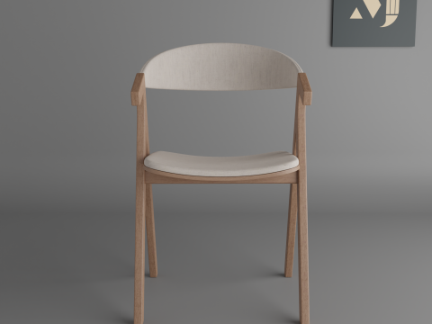 Wooden interior chair 3D 模型