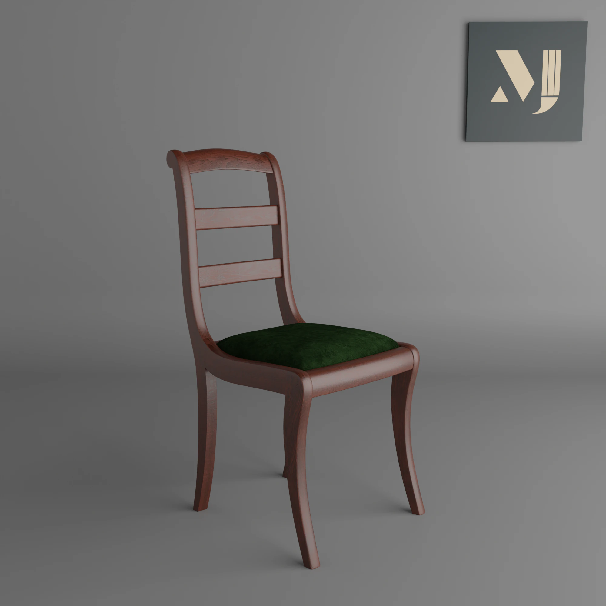 Wooden house chairBeautiful design and excellent quality 3D Model .c4d .max .obj .3ds .fbx .stl .blend