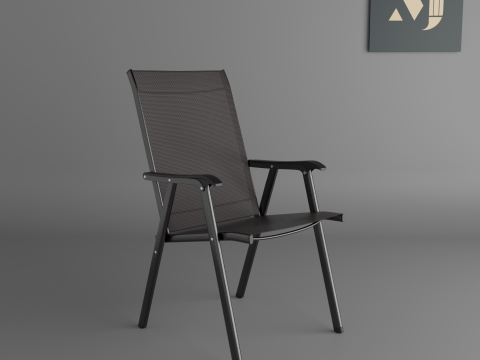 Metal for offices and roomsA chair for modern rooms and offices 3D Model